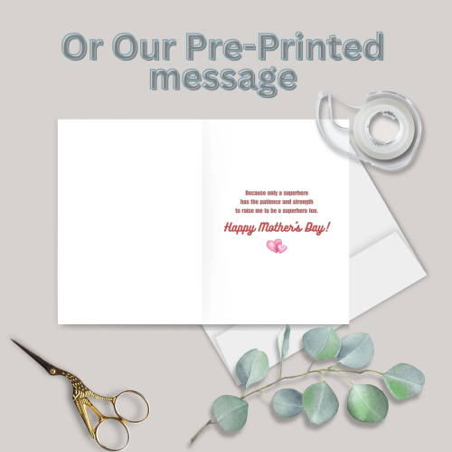 Superhero Mom Card