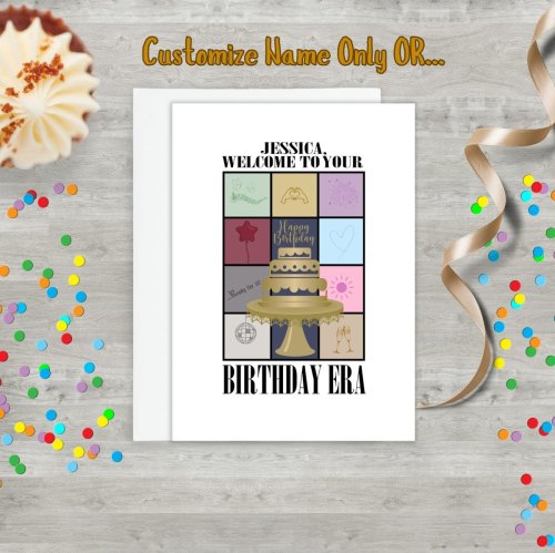 Custom Birthday Era Card