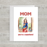 Superhero Mom Card